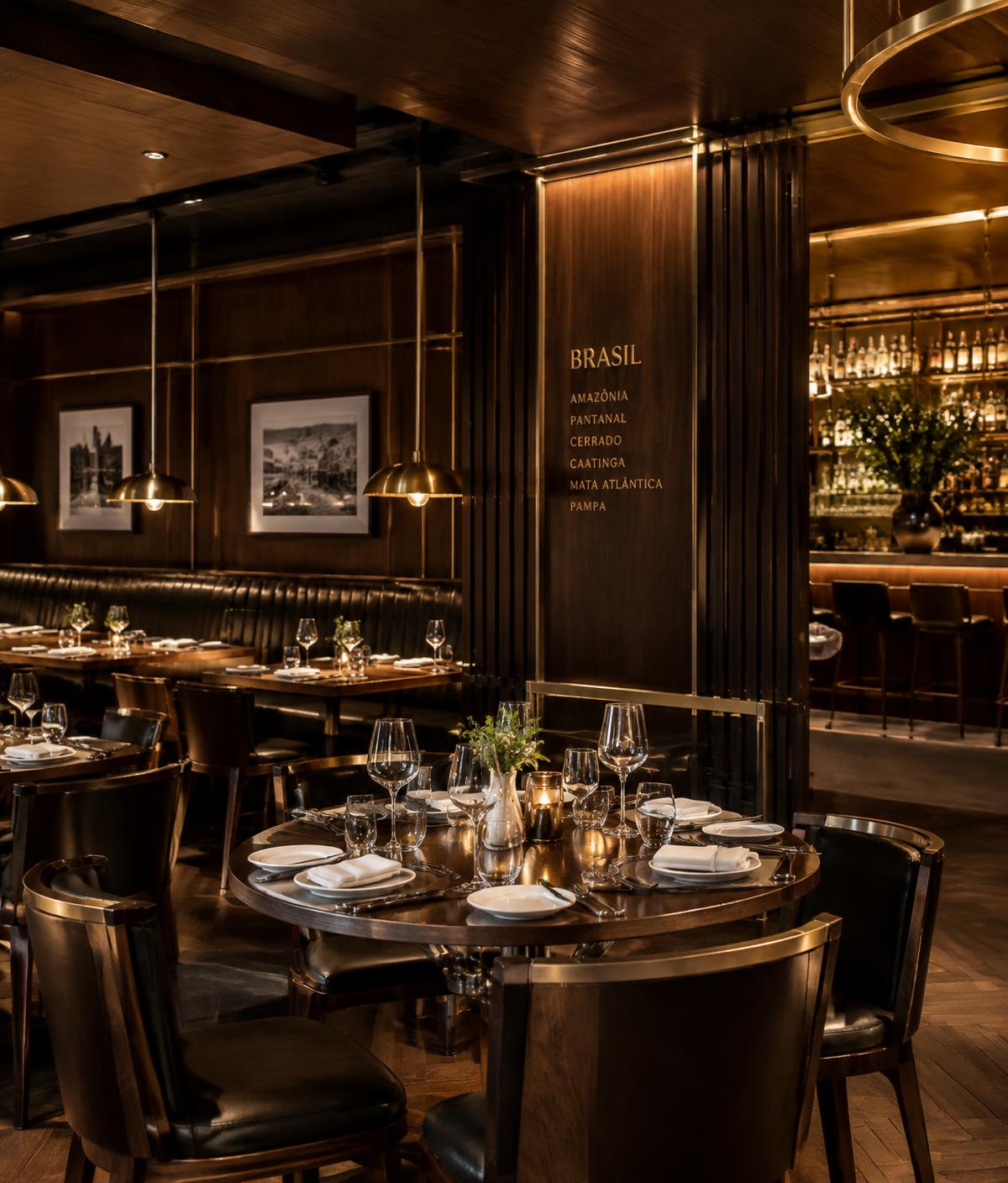 Ambiente de restaurante, exemplo de empreendimento do setor turístico
